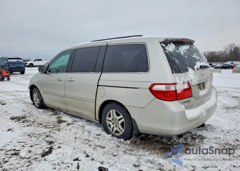 2007 Honda Odyssey Exl z USA, uszkodzony, nr VIN 5FNRL38637B461889